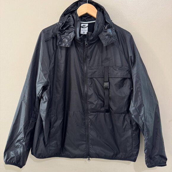 Nike Sportswear Tech Woven Black N24 Packable Lined Jacket Men's L FB7903-010 - Picture 1 of 8